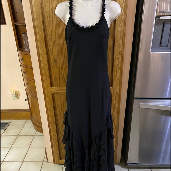 Cache black sheer overlay gown size 10 - Picture 3 of 12